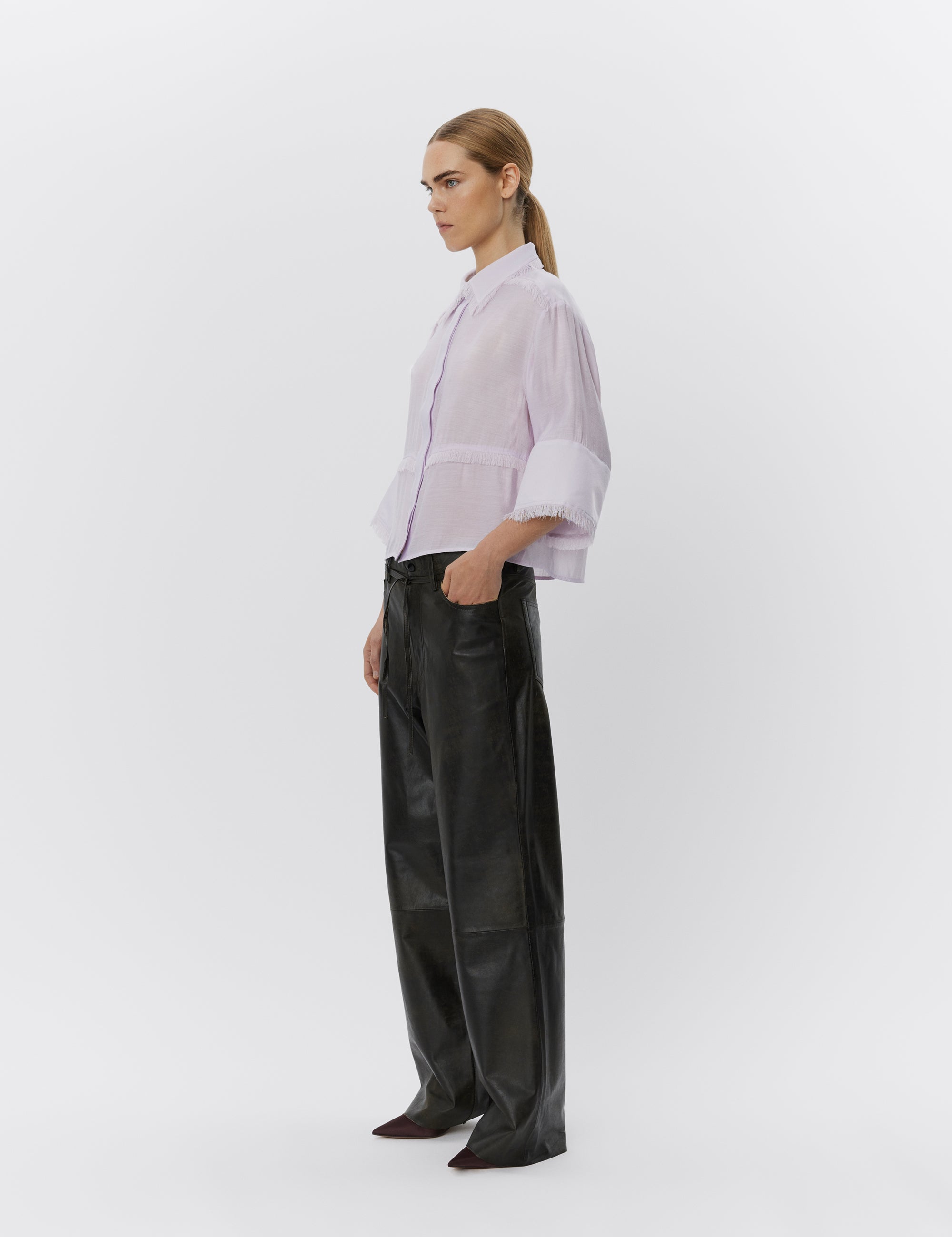DAY Birger ét Mikkelsen Nash - Refined fringes Shirts & Blouses 133820 LAVENDER FOG