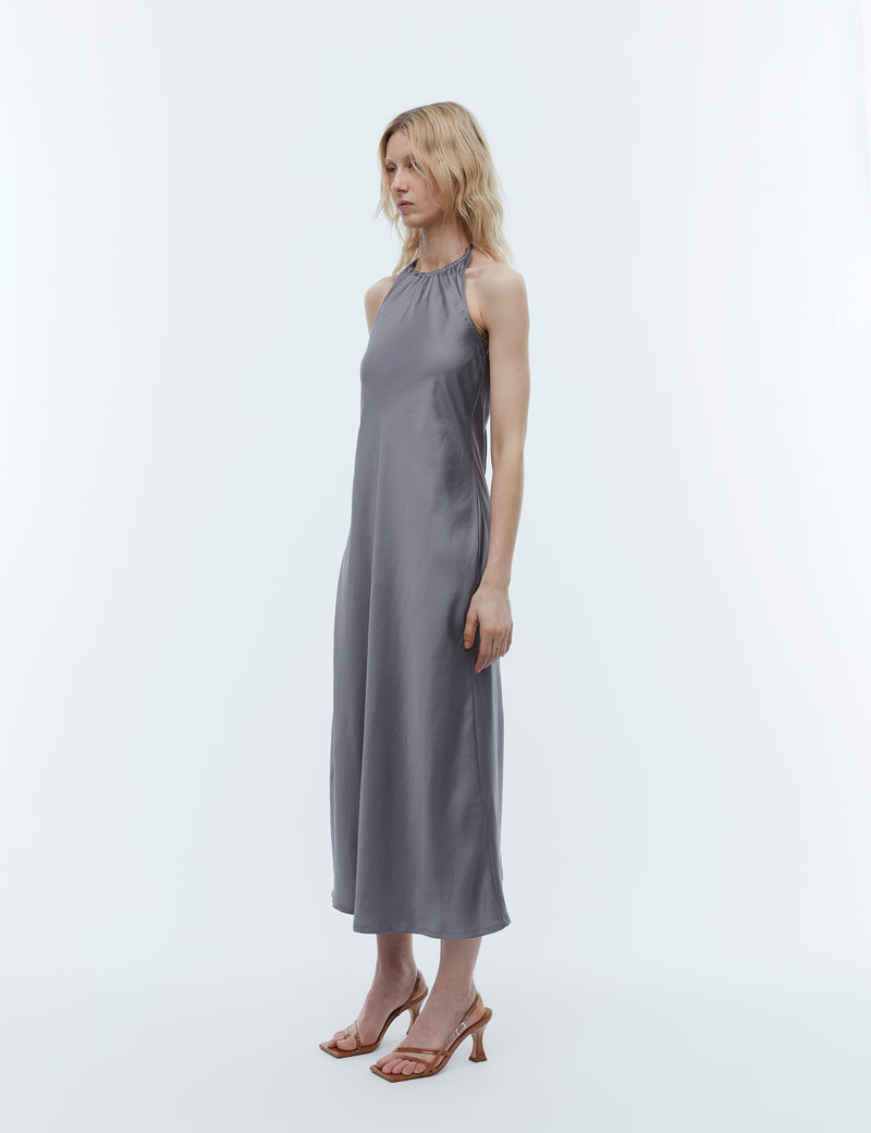 2NDDAY 2ND Alba TT - Fluid Satin Dress 173911 Silver Filigree