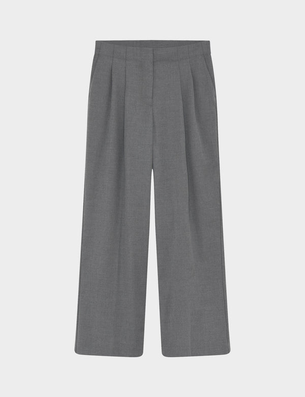 2NDDAY 2ND Carter - Classic Tailoring Pants 420128 Dark Grey Melange