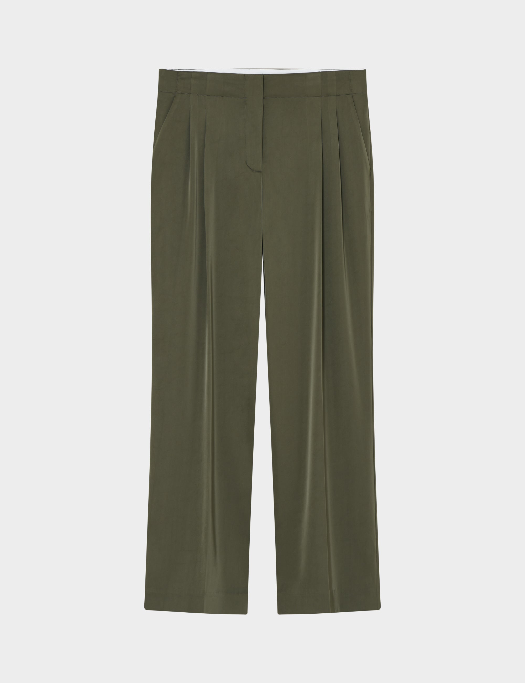 2NDDAY 2ND Carter - Heavy Satin Pants 190515 Olive Night