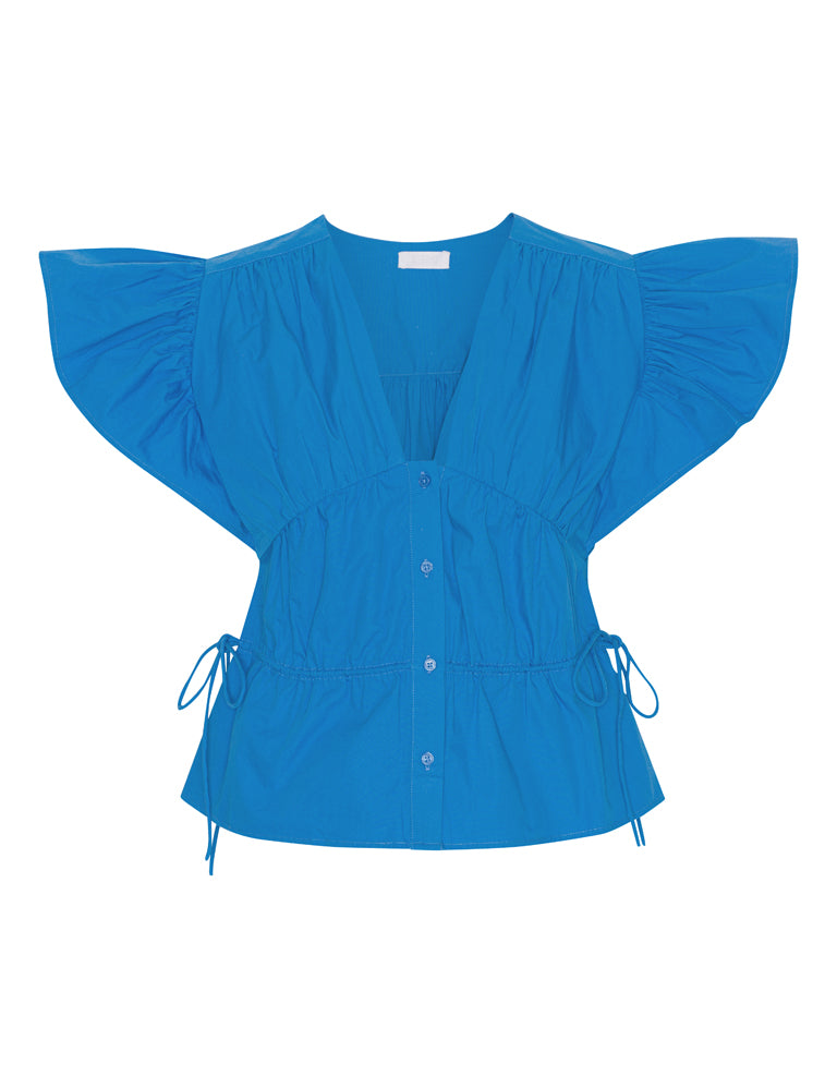 2NDDAY 2ND Ciel TT - Crispy Poplin Shirts & Blouses 184247 Brilliant Blue