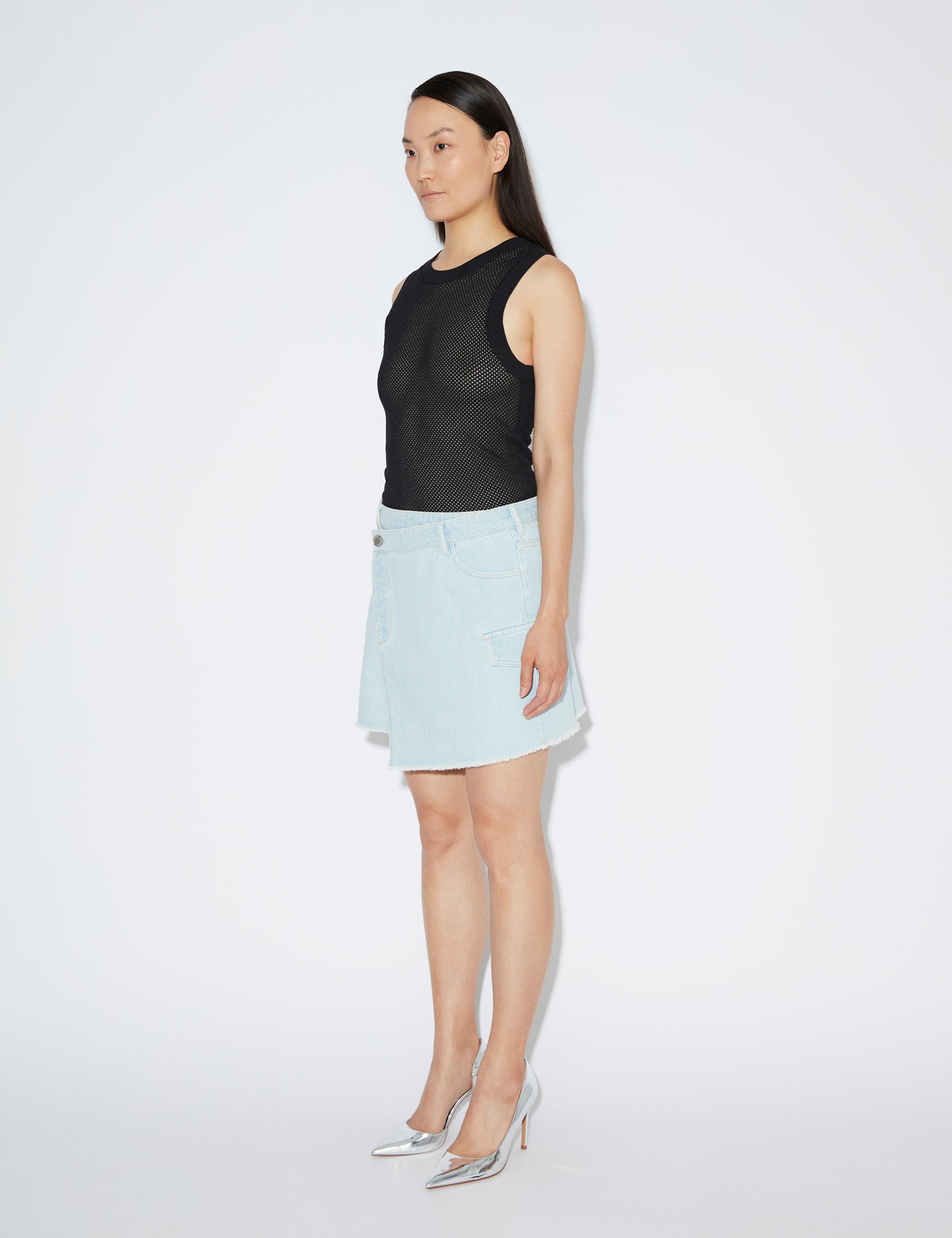 2NDDAY 2ND Colton TT - Classic Denim Skirt D018 Bright Blue