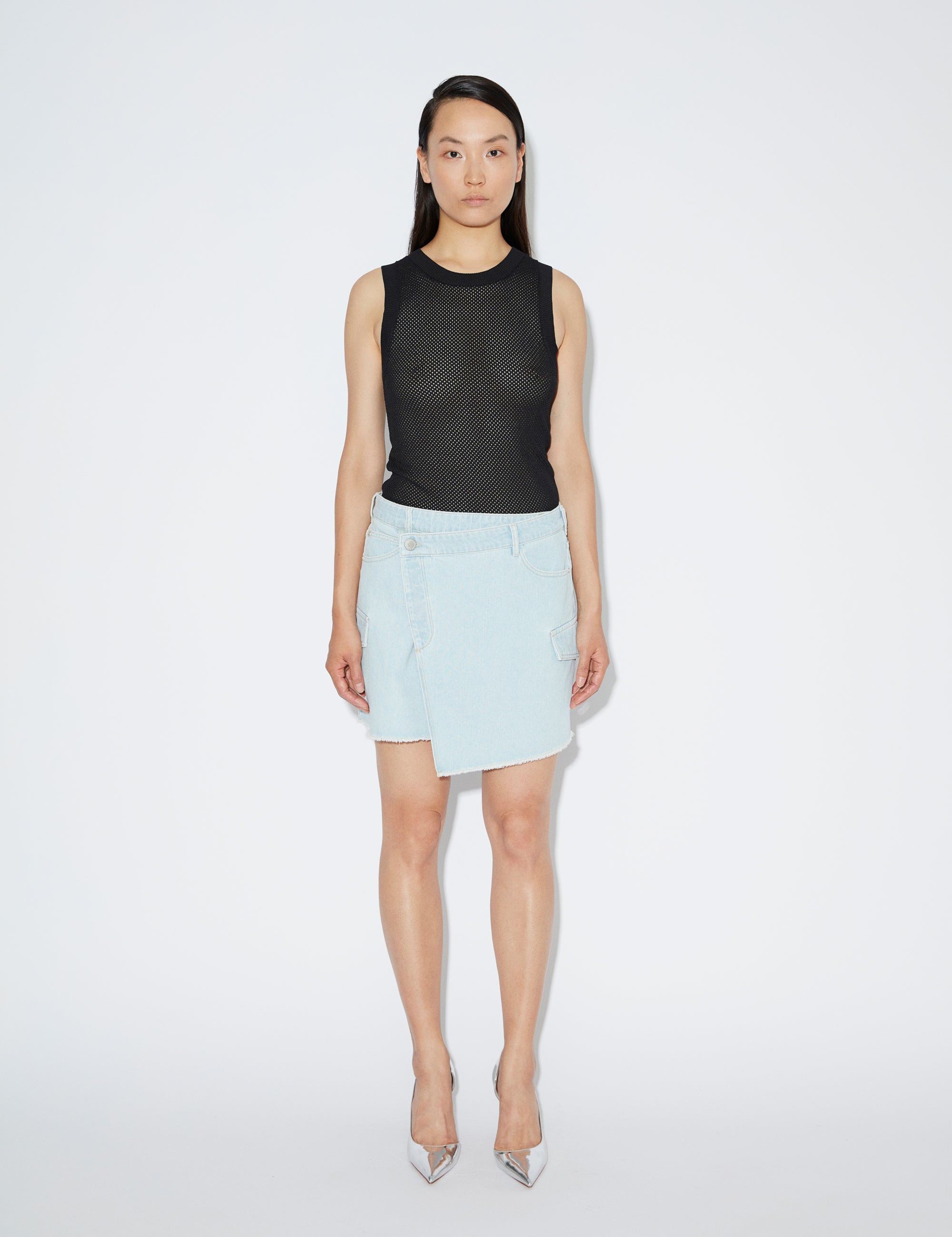 2NDDAY 2ND Colton TT - Classic Denim Skirt D018 Bright Blue