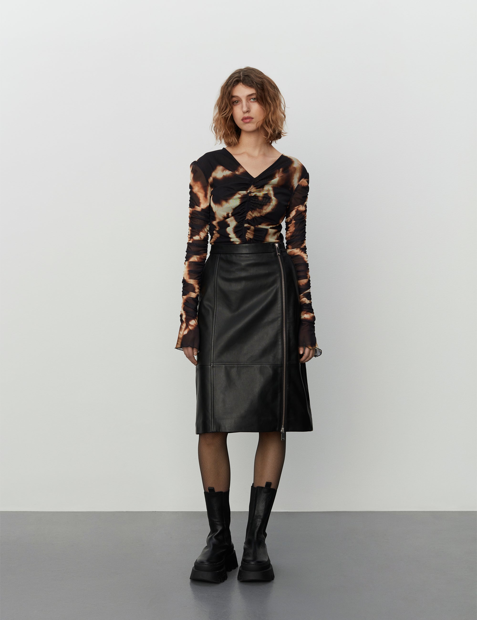 2NDDAY 2ND Eilish - Leather Appeal Skirt 194008 Meteorite (Black)