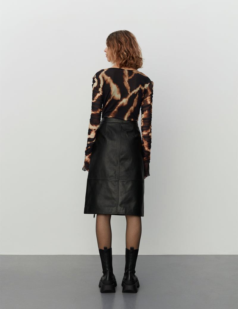 2NDDAY 2ND Eilish - Leather Appeal Skirt 194008 Meteorite (Black)