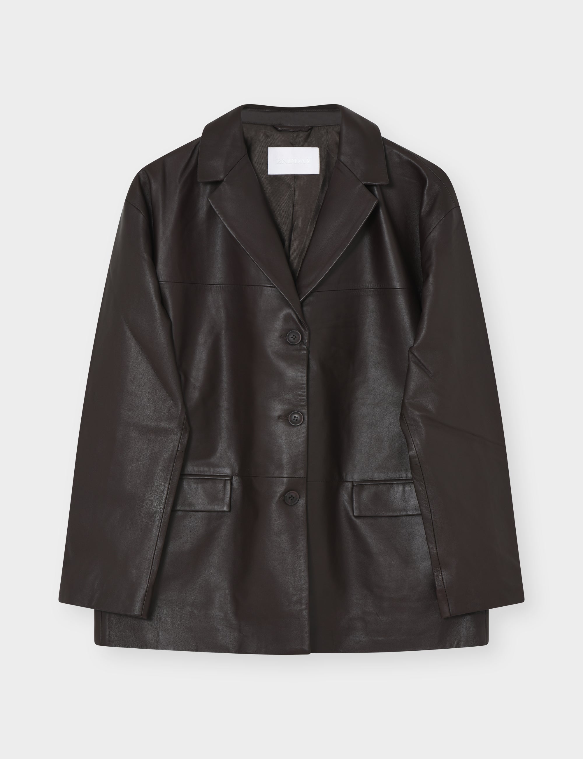 2NDDAY 2ND Harrison - Fine Leather Jackets 3091 Chocolate Plum