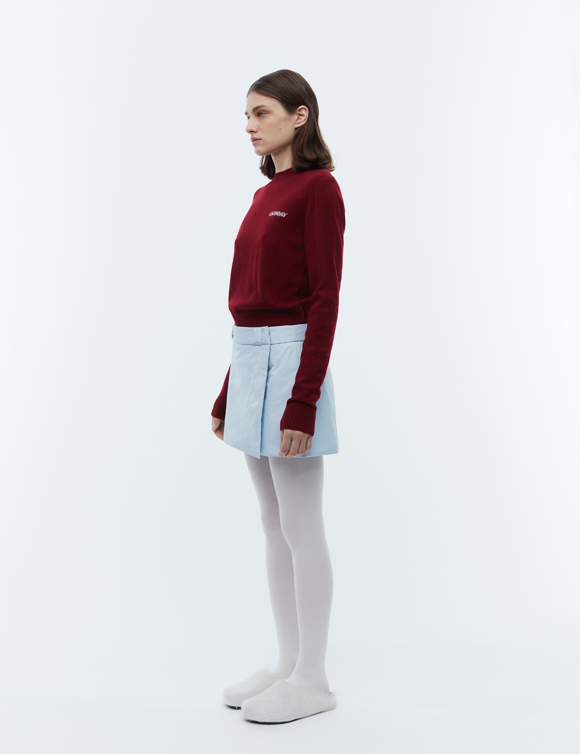 2NDDAY 2ND Lance TT - Soft Wool Blend Pullover 420135 Burgundy