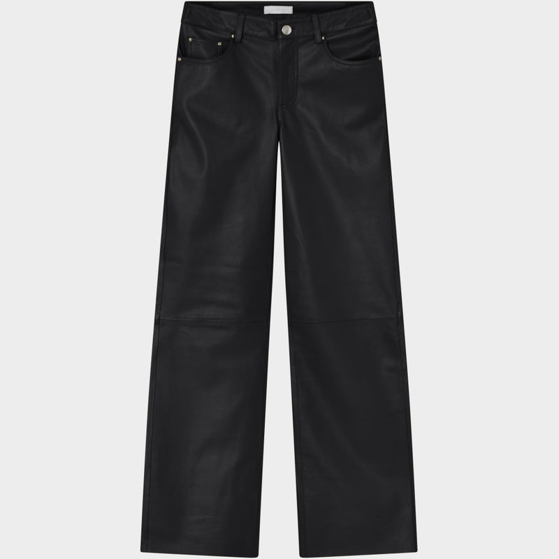2NDDAY 2ND Leya - Refined Stretch Leather Pants 194008 Meteorite (Black)