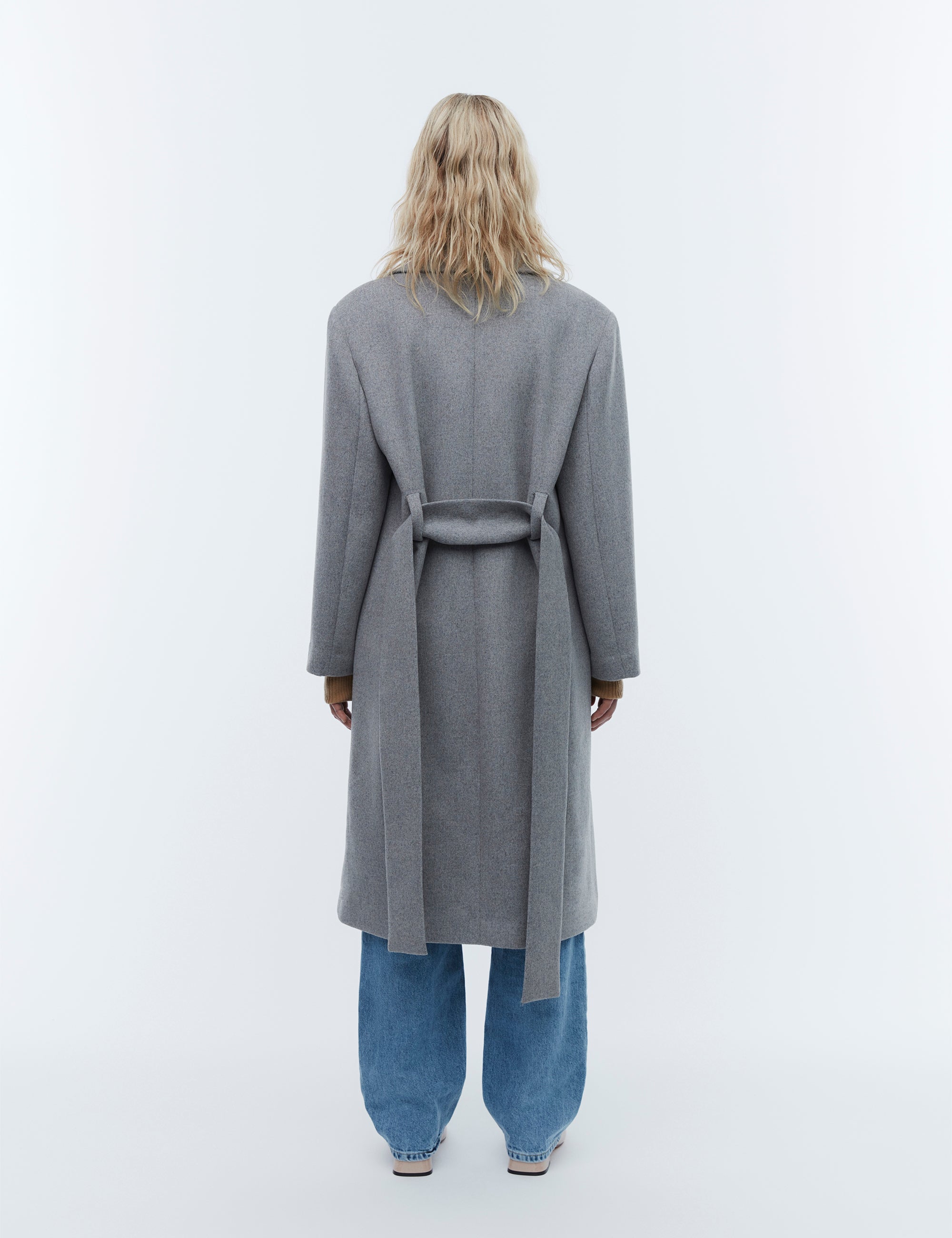 2NDDAY 2ND Liviana - Classic Wool Coats 420129 Light Grey Melange