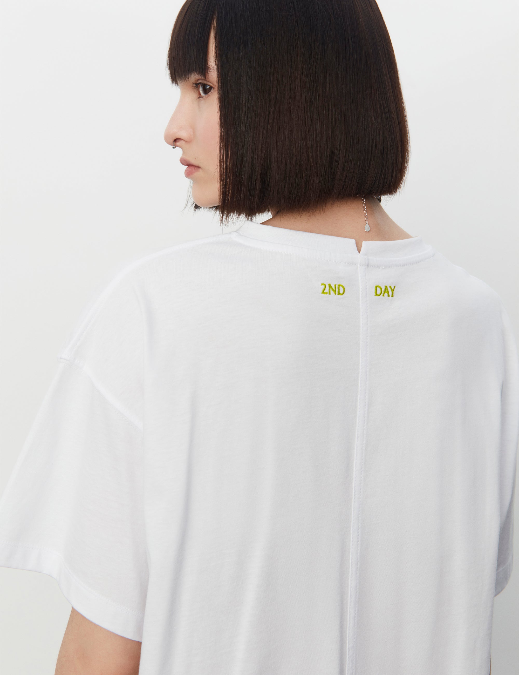 2NDDAY 2ND Luan TT - Daily Jersey Tops & T-Shirts 110601 BRIGHT WHITE