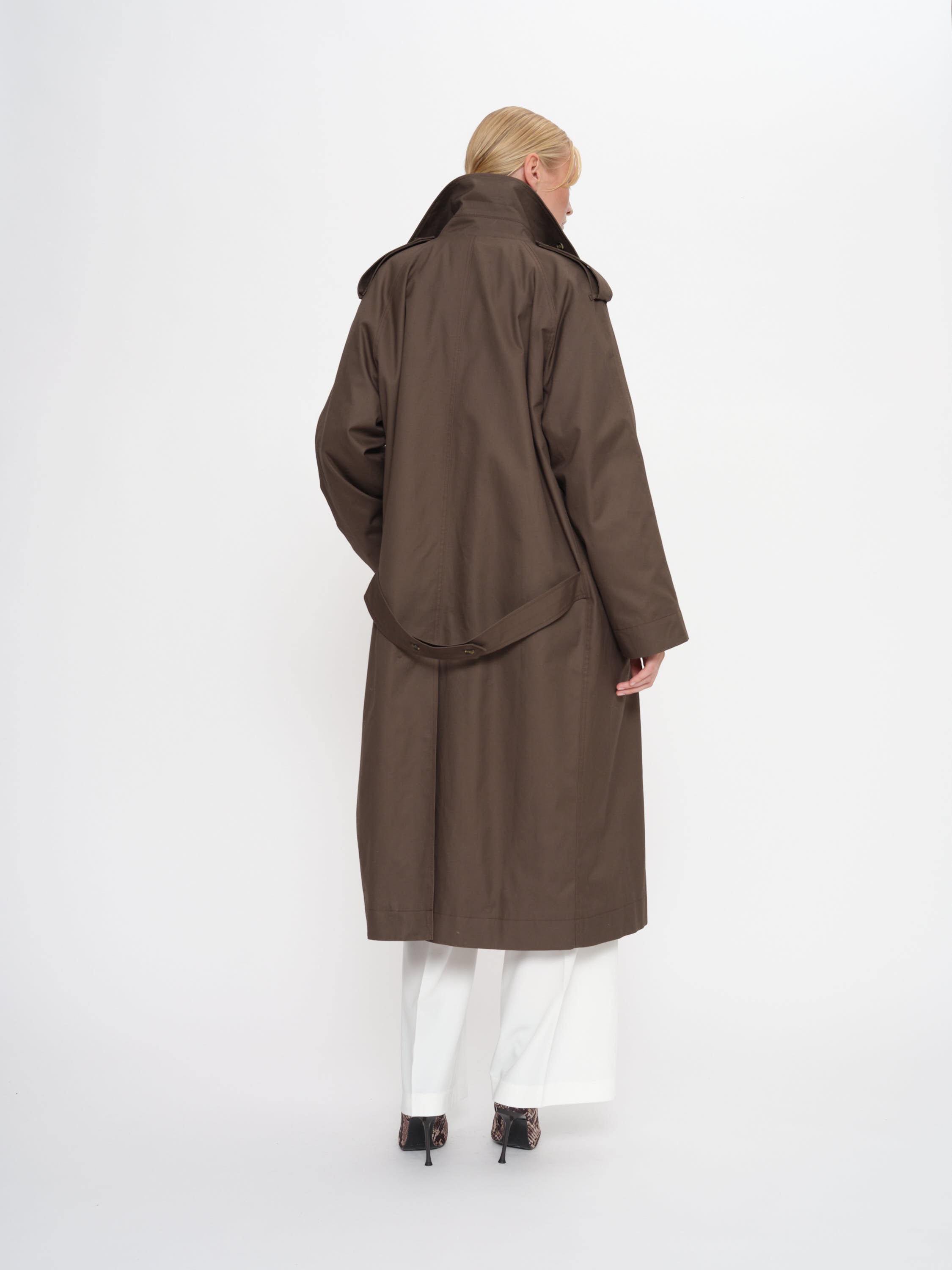 2NDDAY 2ND Willamena - Dense Cotton Coats 190812 Turkish Coffee