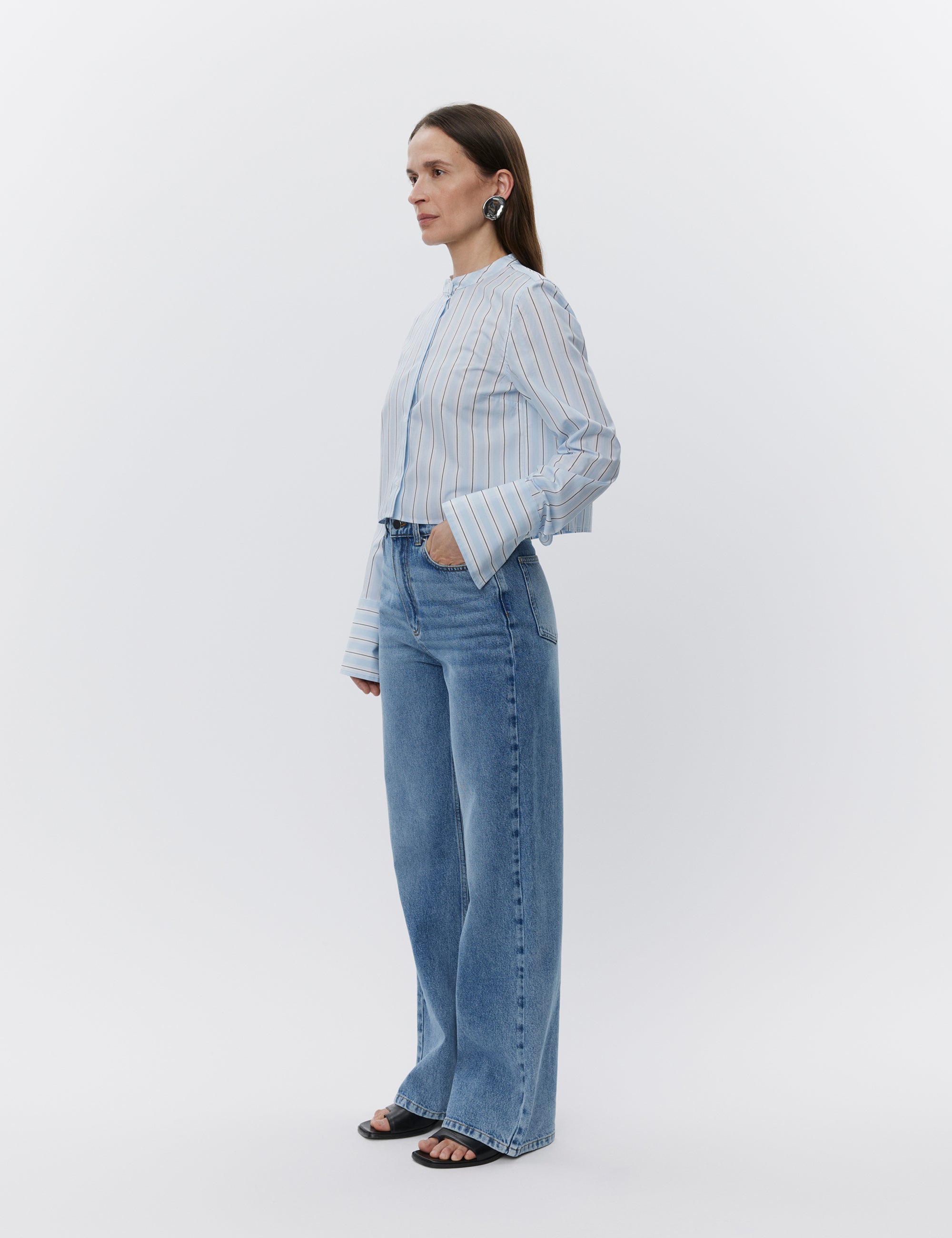 DAY Birger ét Mikkelsen Alexi - Classic Stripe RD Shirts & Blouses 500005 LIGHT BLUE