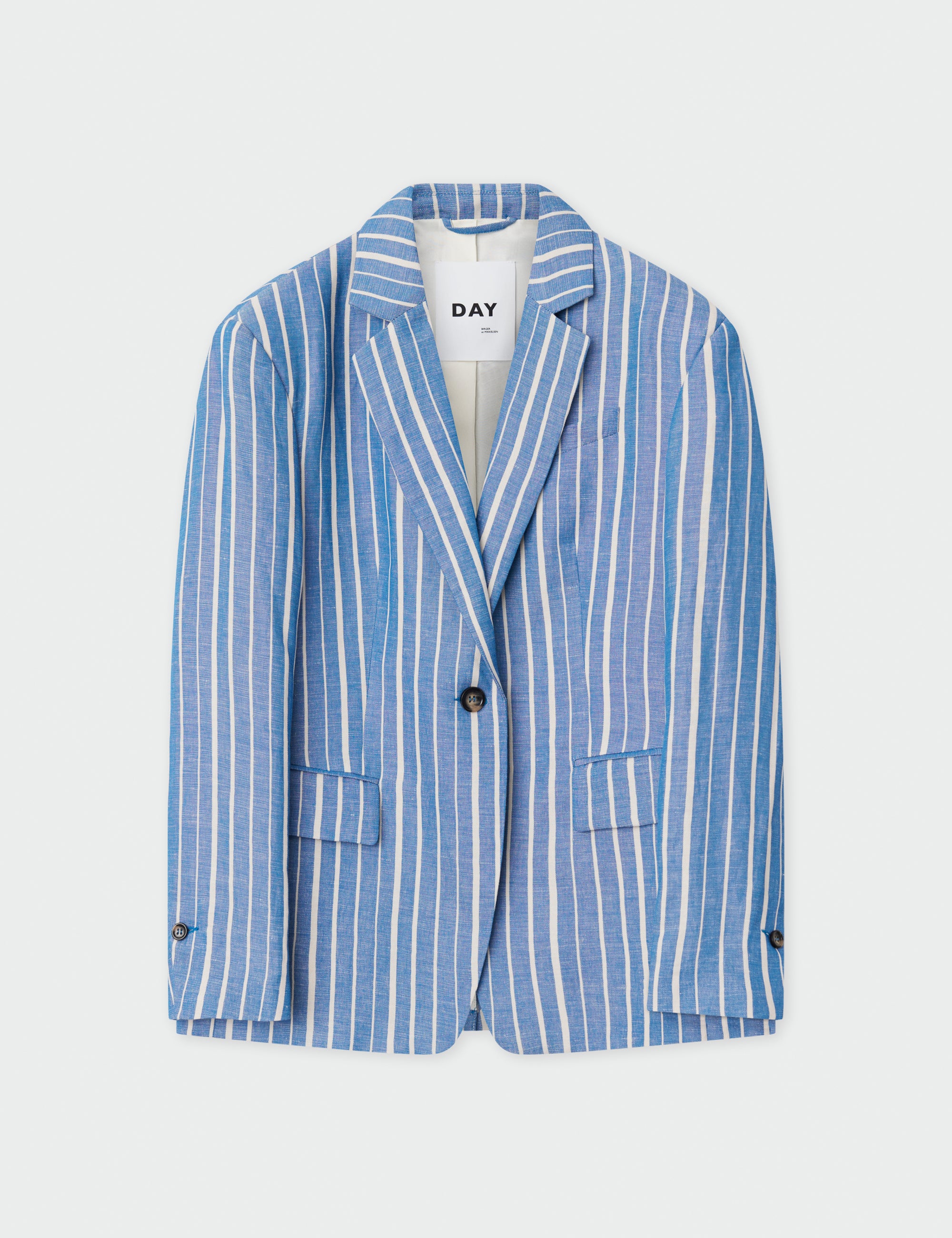 DAY Birger ét Mikkelsen Allen - Linen Stripe Blazer 193952 SURF THE WEB