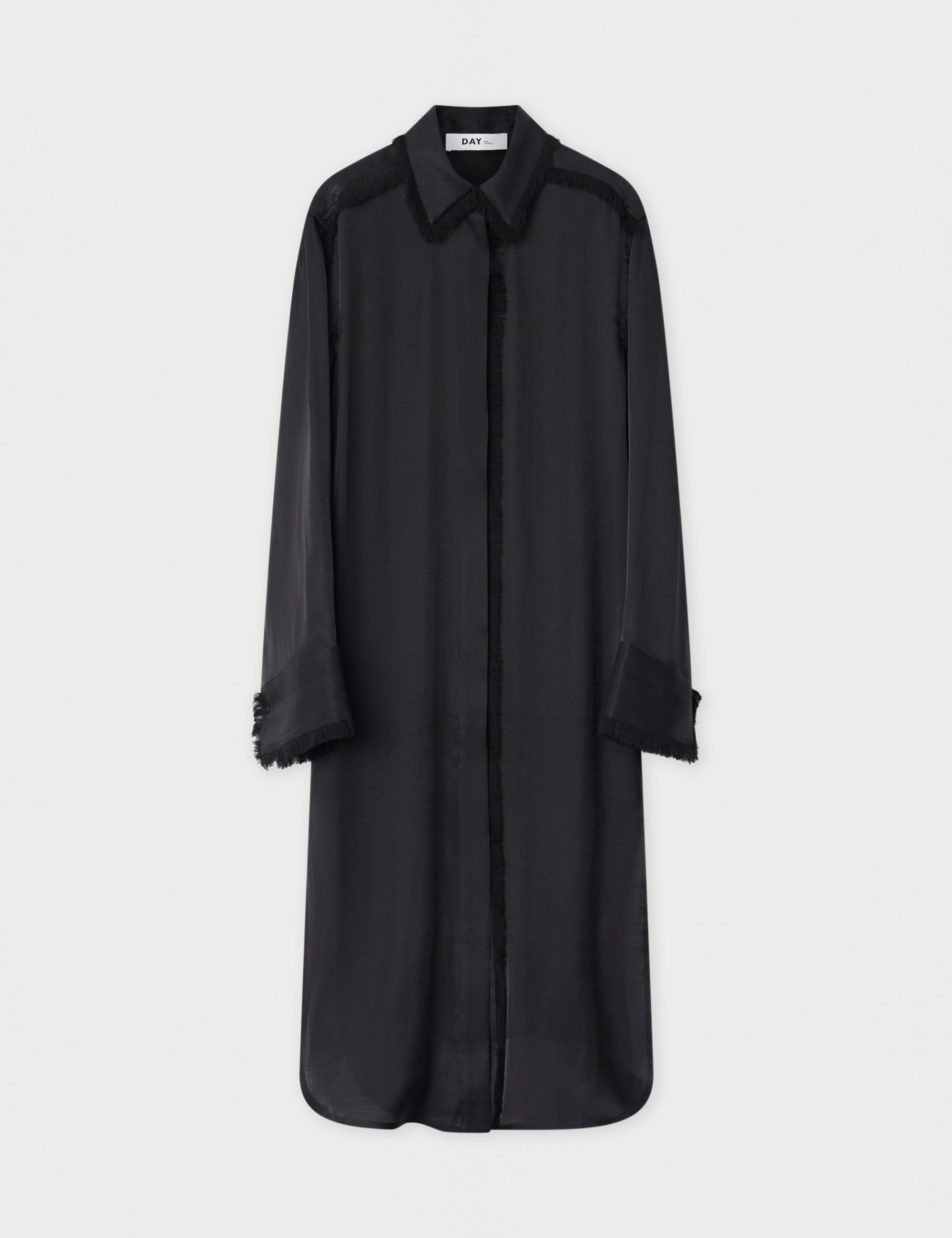 DAY Birger ét Mikkelsen Dionne - Sheer Fringes Dress 190303 BLACK