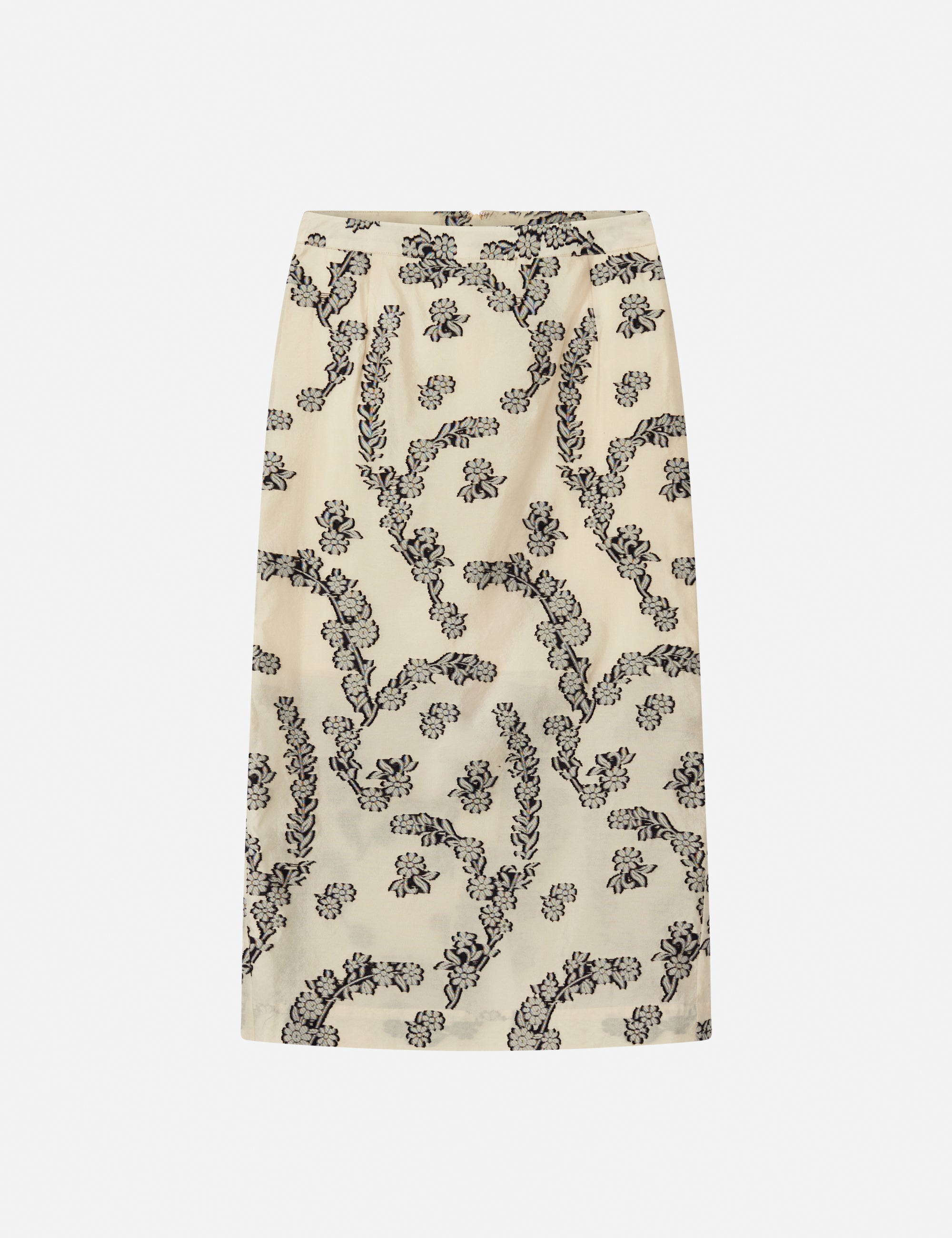 DAY Birger ét Mikkelsen Evanna - Floral Jacquard Skirt 120713 ALMOND OIL