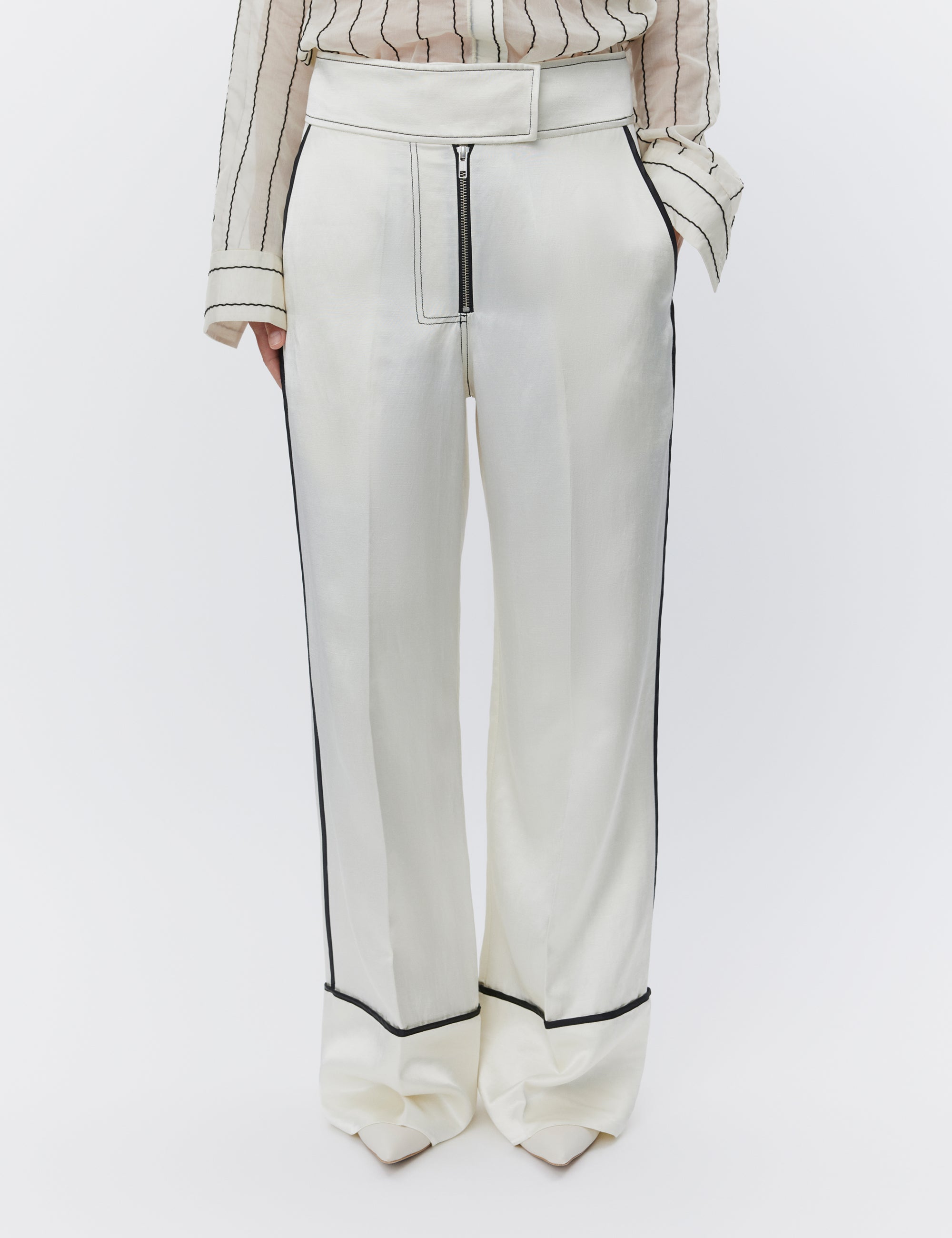 DAY Birger ét Mikkelsen Gianna - High Shine Blend Pants 110104 VANILLA ICE