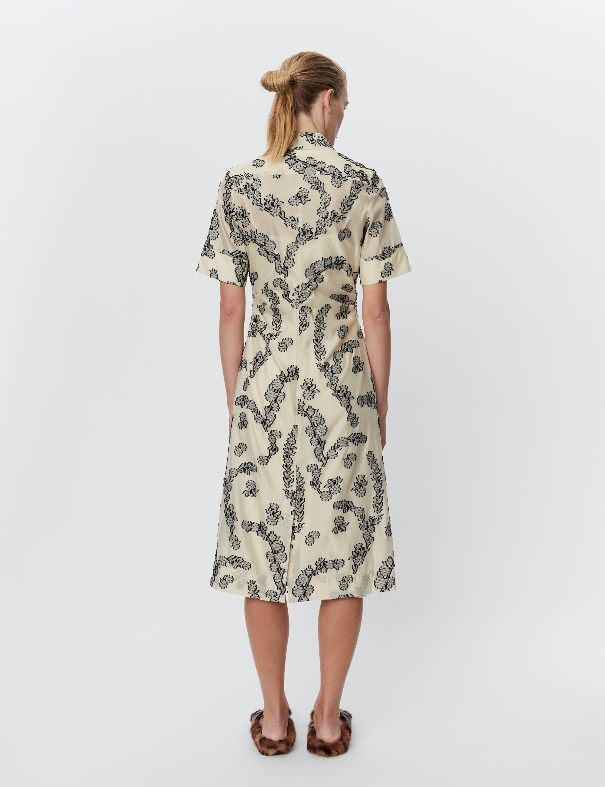 DAY Birger ét Mikkelsen Joanna - Floral Jacquard Dress 120713 ALMOND OIL