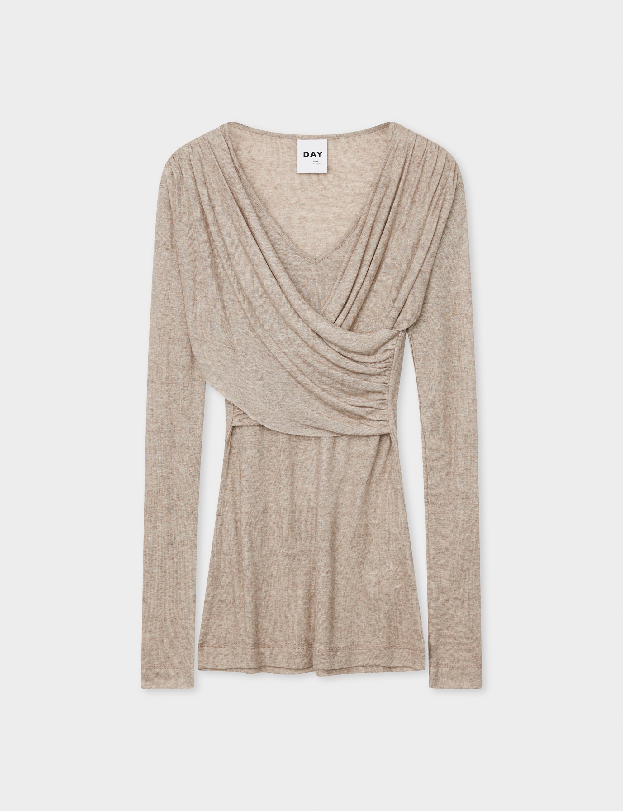 DAY Birger ét Mikkelsen Kira - Soft Wool Tops & T-Shirts 500082 Hazel Melange