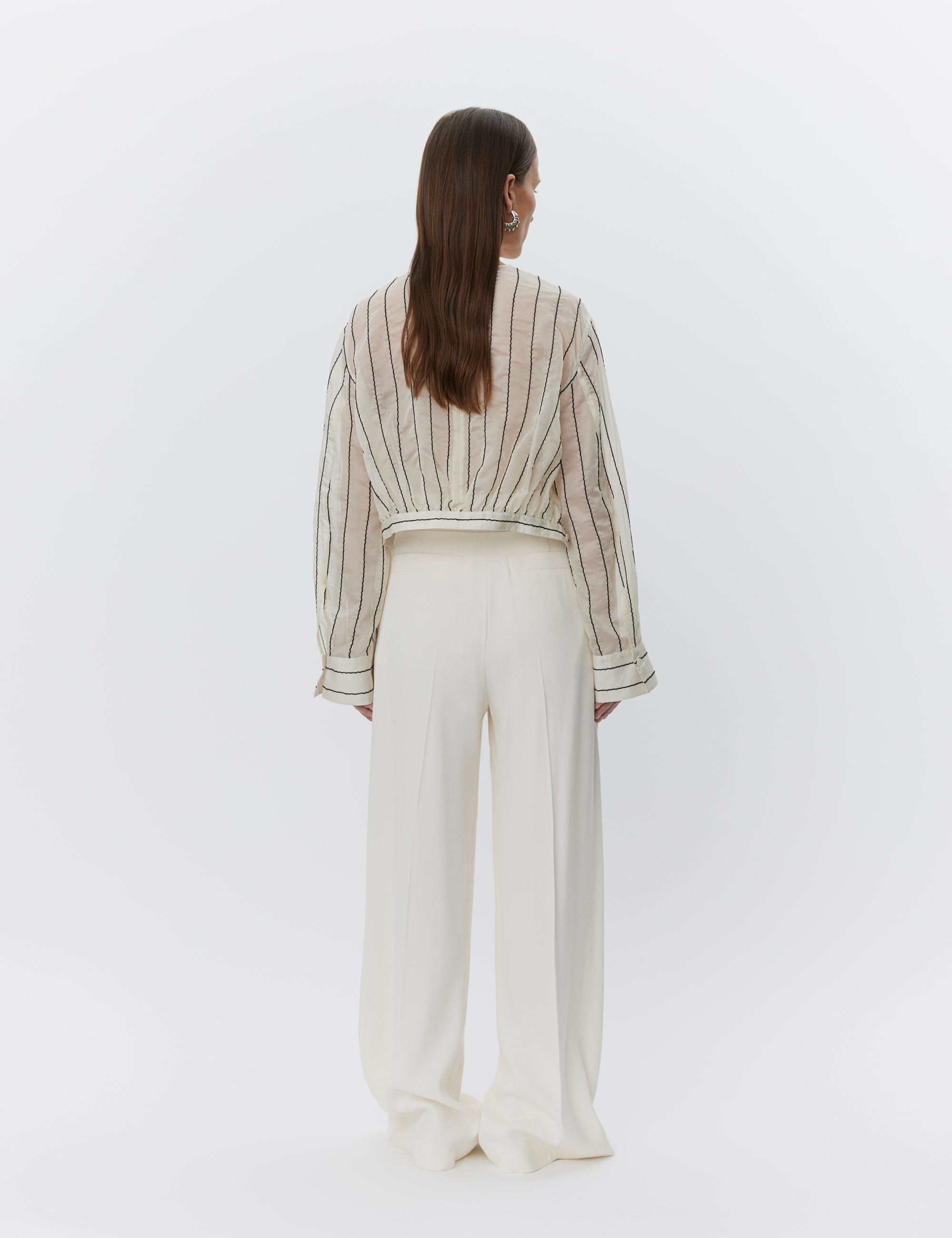 DAY Birger ét Mikkelsen Leonie - Sheer Stripe Shirts & Blouses 120110 Pistachio Shell