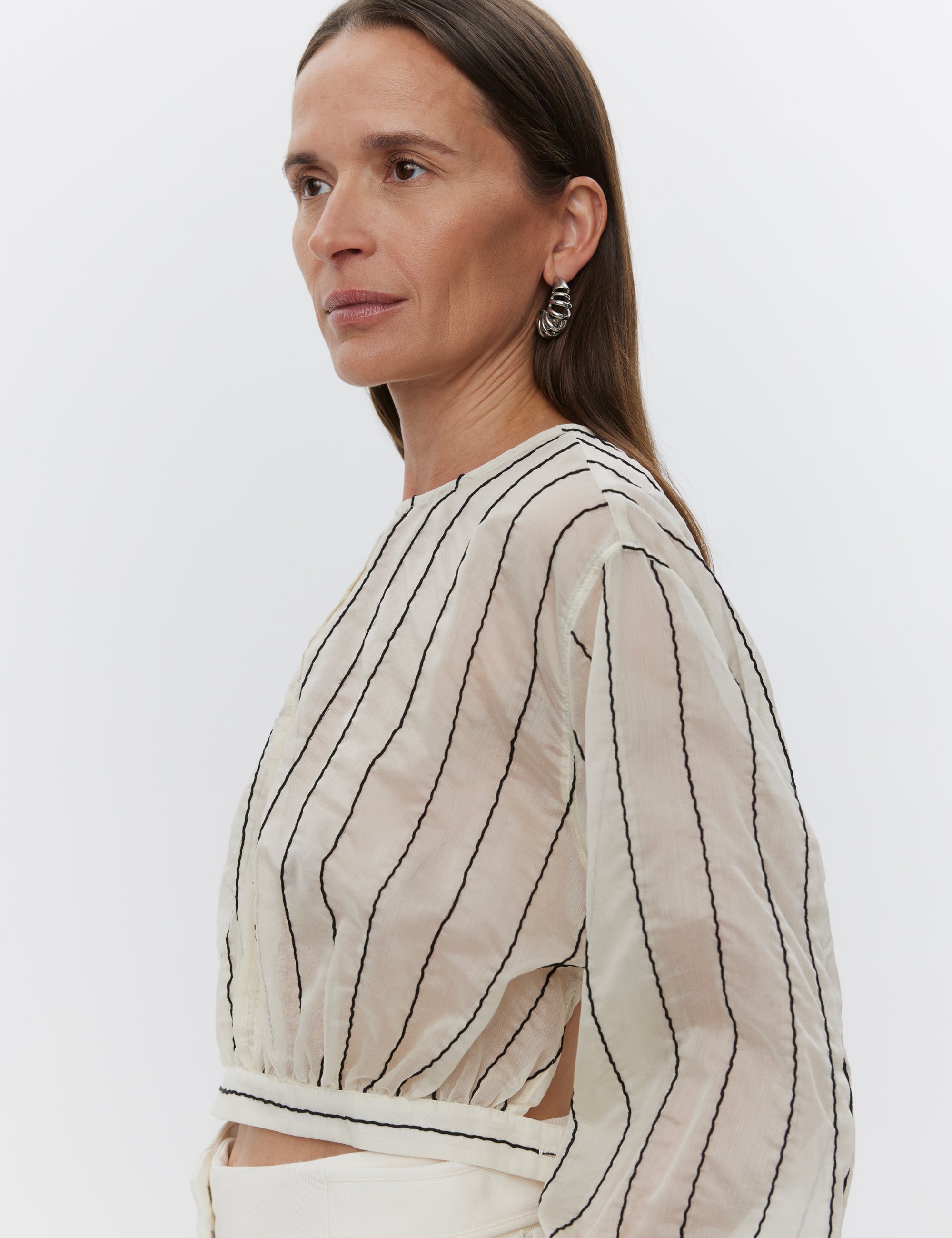 DAY Birger ét Mikkelsen Leonie - Sheer Stripe Shirts & Blouses 120110 Pistachio Shell