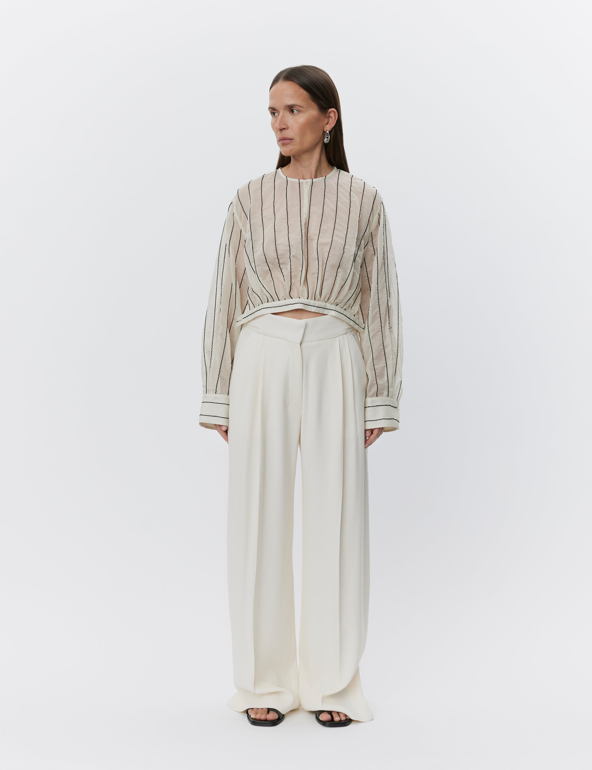 DAY Birger ét Mikkelsen Leonie - Sheer Stripe Shirts & Blouses 120110 Pistachio Shell