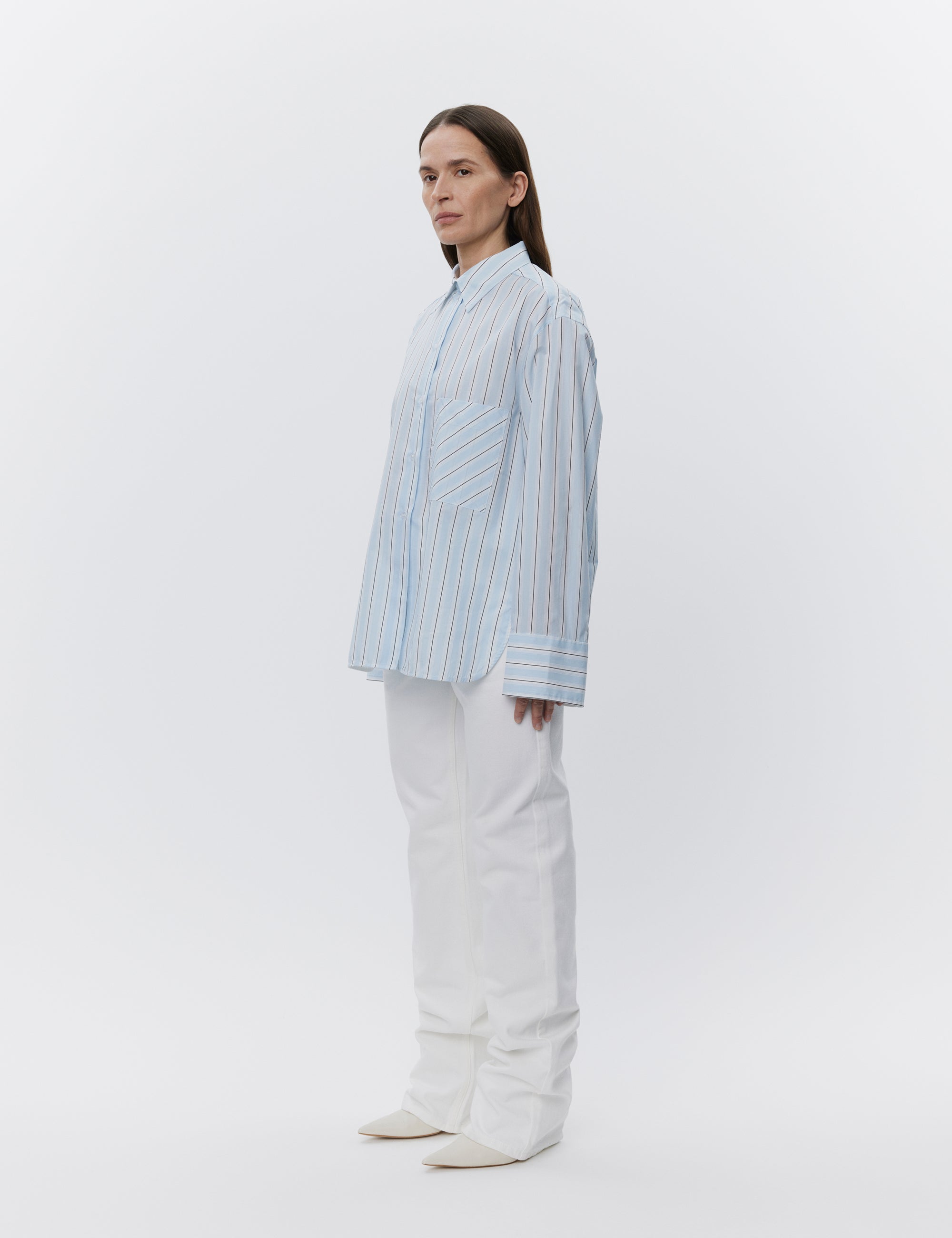 DAY Birger ét Mikkelsen Mac - Classic Stripe RD Shirts & Blouses 500005 LIGHT BLUE