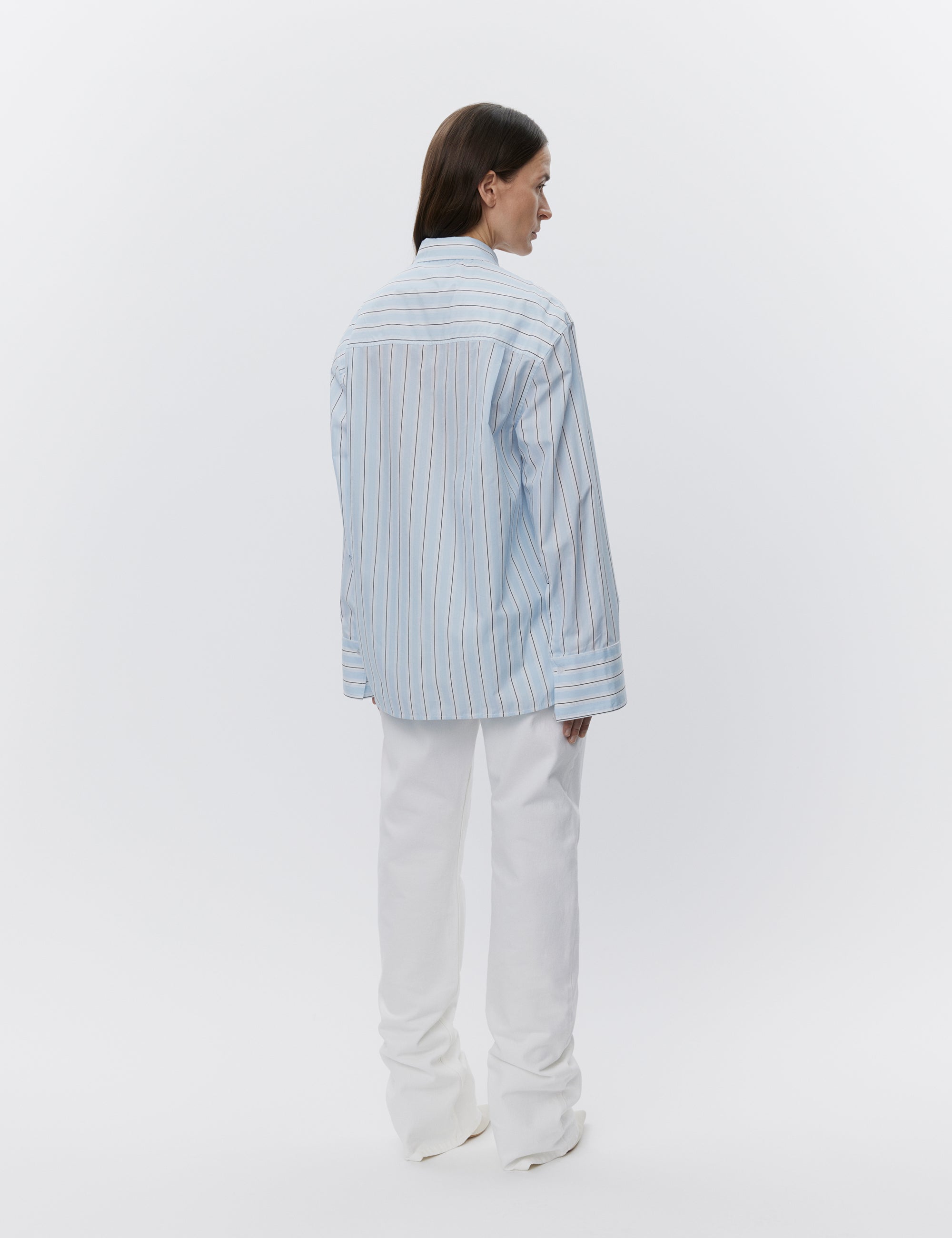 DAY Birger ét Mikkelsen Mac - Classic Stripe RD Shirts & Blouses 500005 LIGHT BLUE