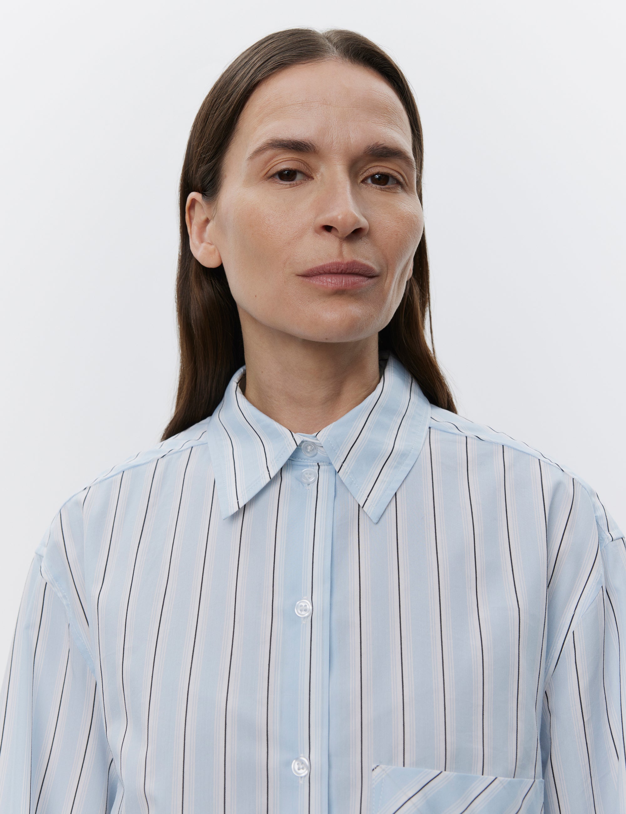 DAY Birger ét Mikkelsen Mac - Classic Stripe RD Shirts & Blouses 500005 LIGHT BLUE