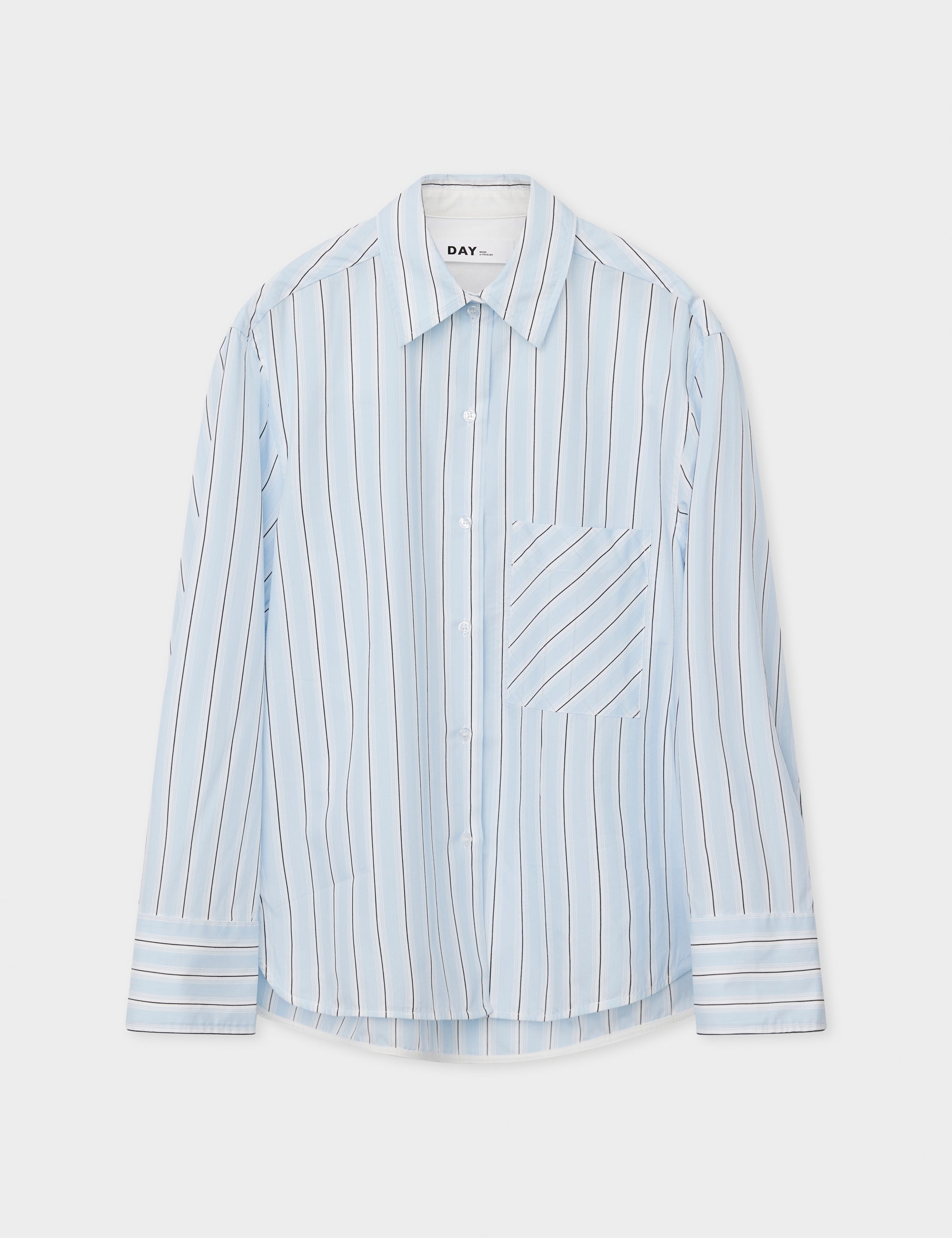 DAY Birger ét Mikkelsen Mac - Classic Stripe RD Shirts & Blouses 500005 LIGHT BLUE