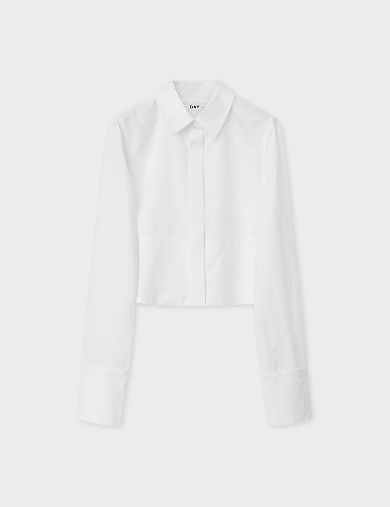 DAY Birger ét Mikkelsen Maddox - Solid Cotton RD Shirts & Blouses 110601 BRIGHT WHITE
