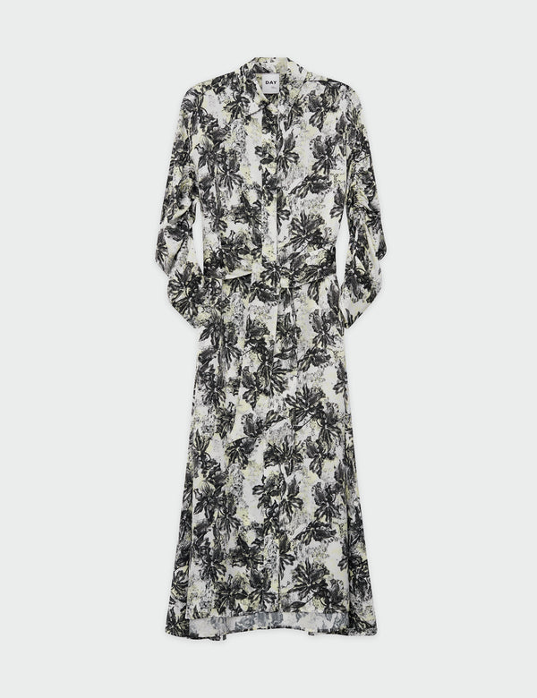 DAY Birger ét Mikkelsen May - Disrupted Flowers Dress 190303 BLACK