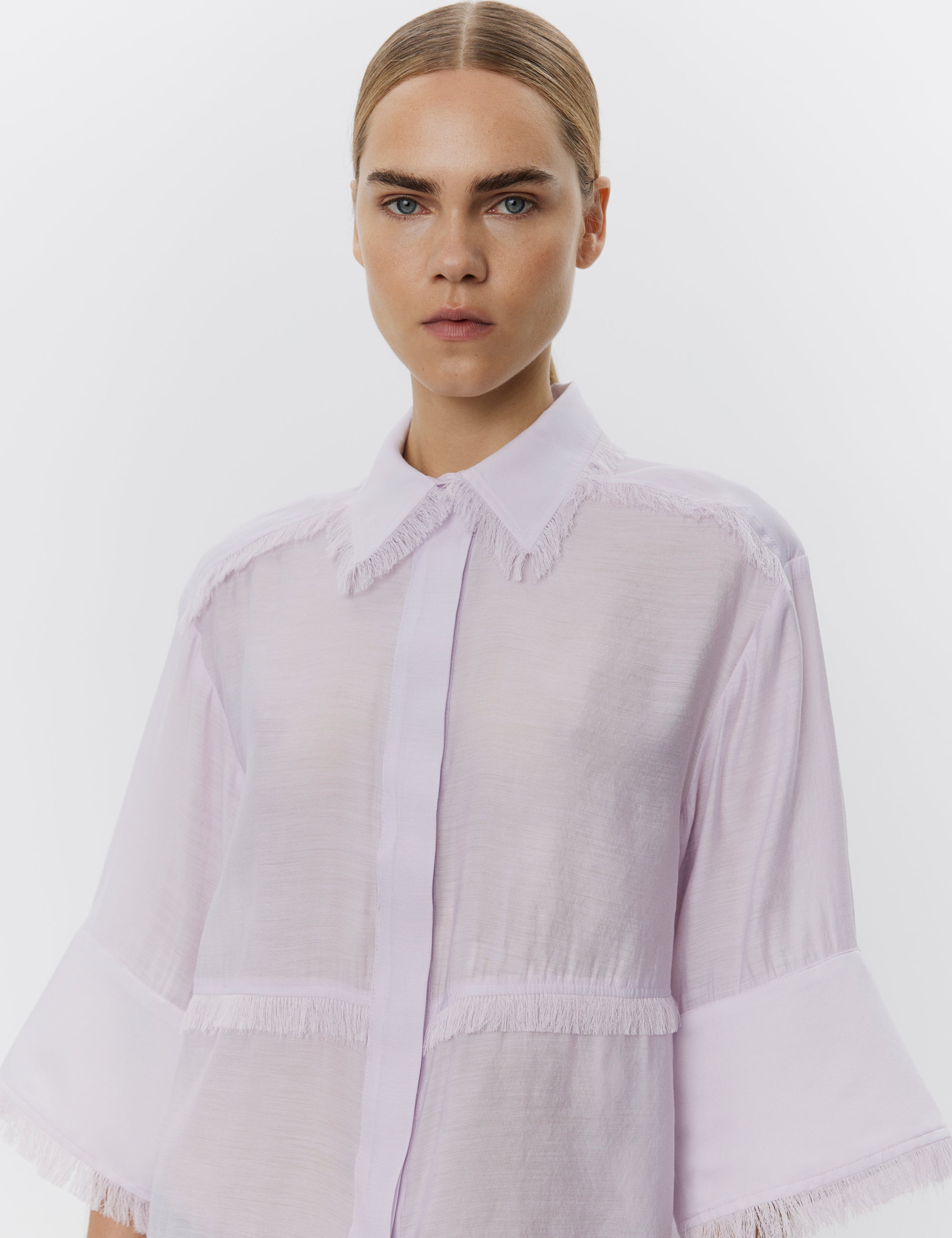 DAY Birger ét Mikkelsen Nash - Refined fringes Shirts & Blouses 133820 LAVENDER FOG