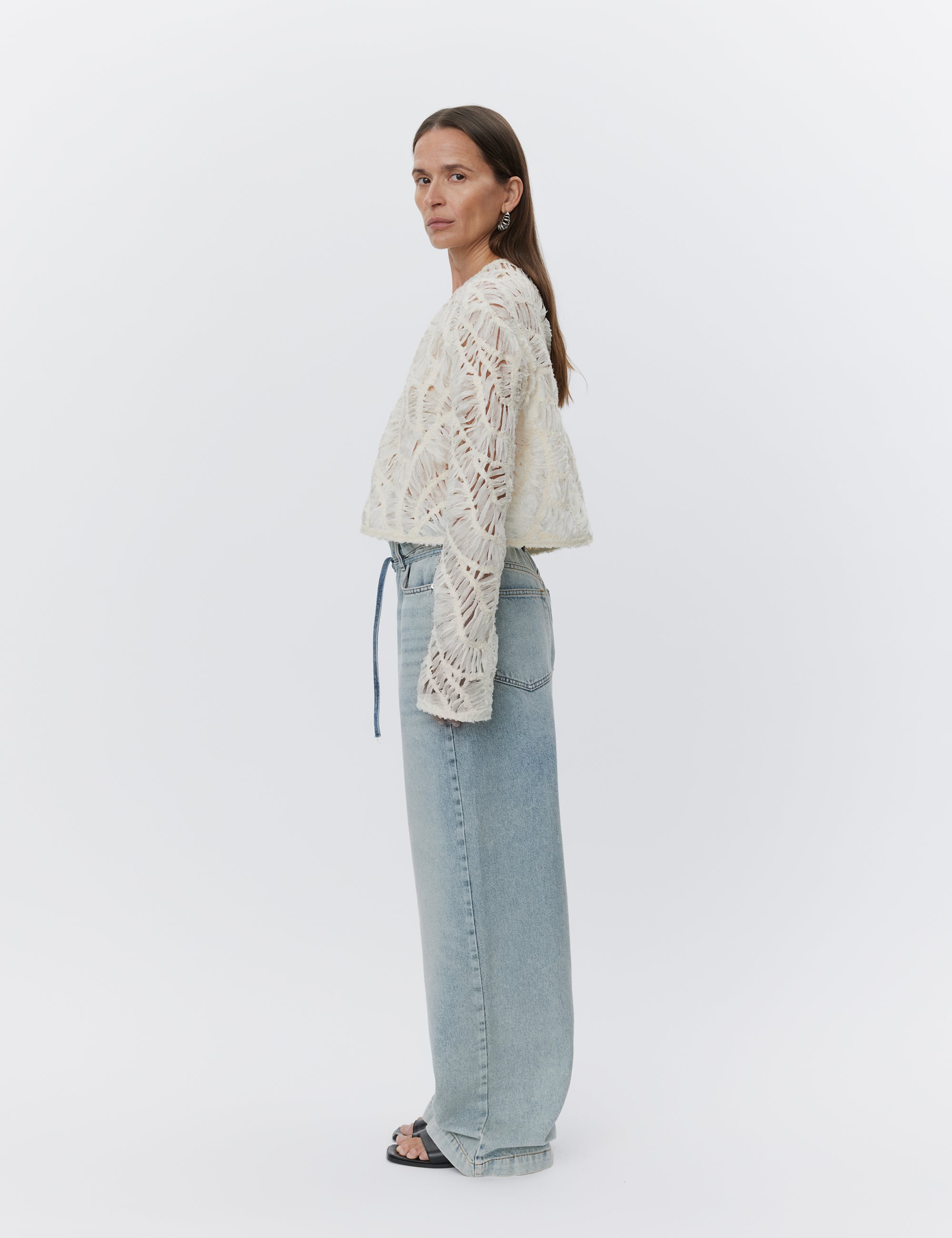 DAY Birger ét Mikkelsen Reyne - Crochet Tulle Shirts & Blouses 120110 Pistachio Shell