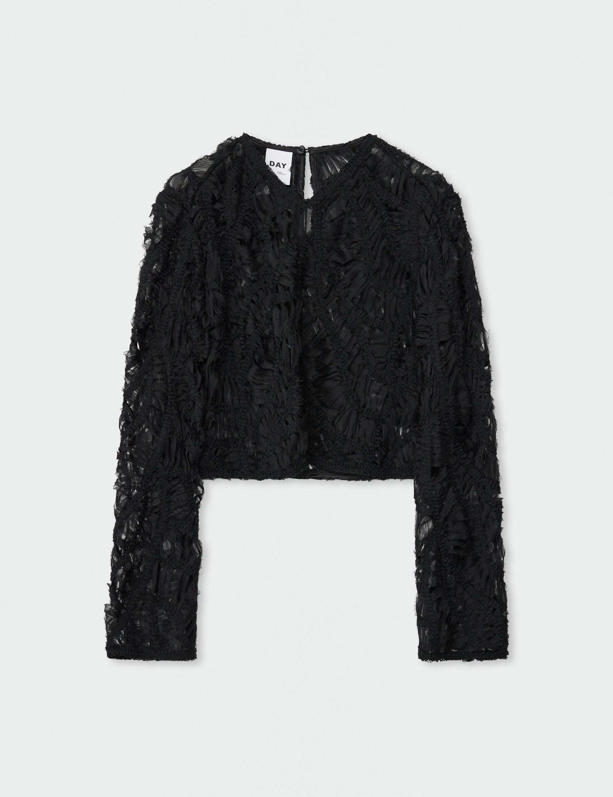 DAY Birger ét Mikkelsen Reyne - Crochet Tulle Shirts & Blouses 190303 BLACK