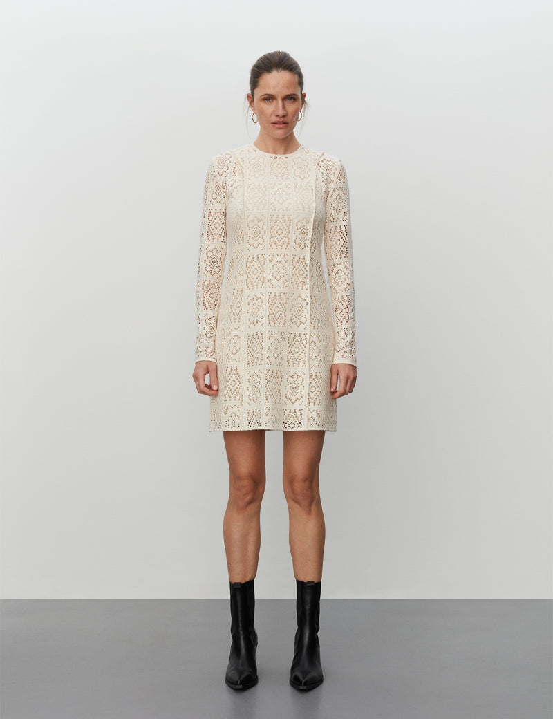 DAY Birger ét Mikkelsen Zane - Cotton Crochet Lace Dress 110104 VANILLA ICE